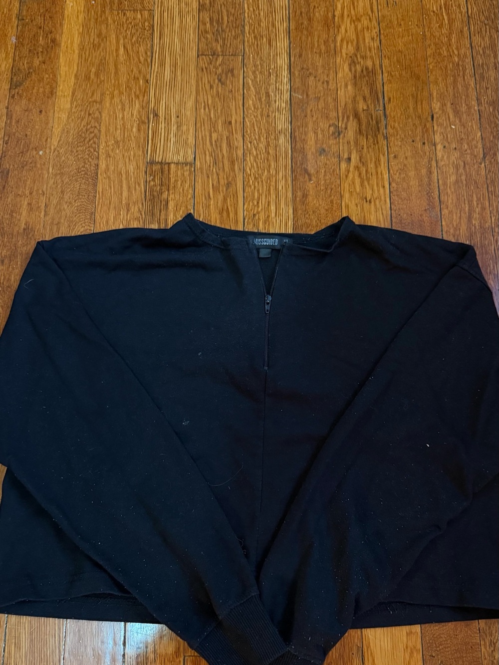 Missguided + Black Zip-Up Men's Sweater